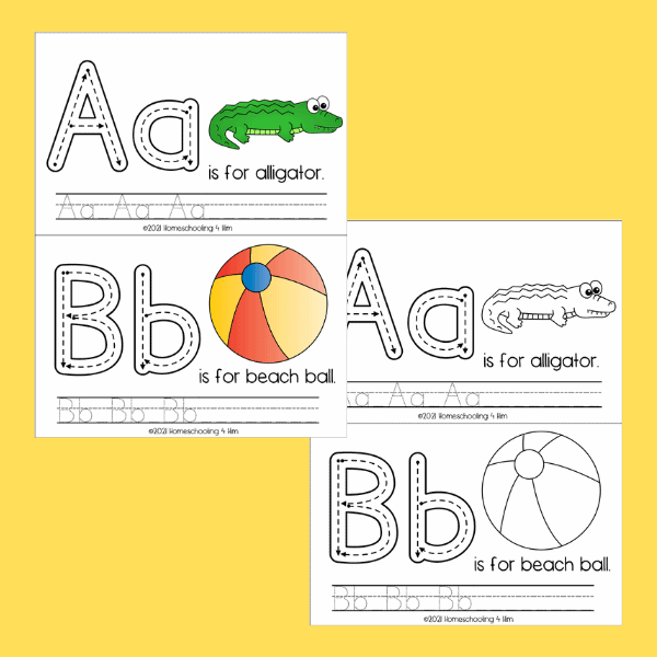 Summer Alphabet Tracing Booklet
