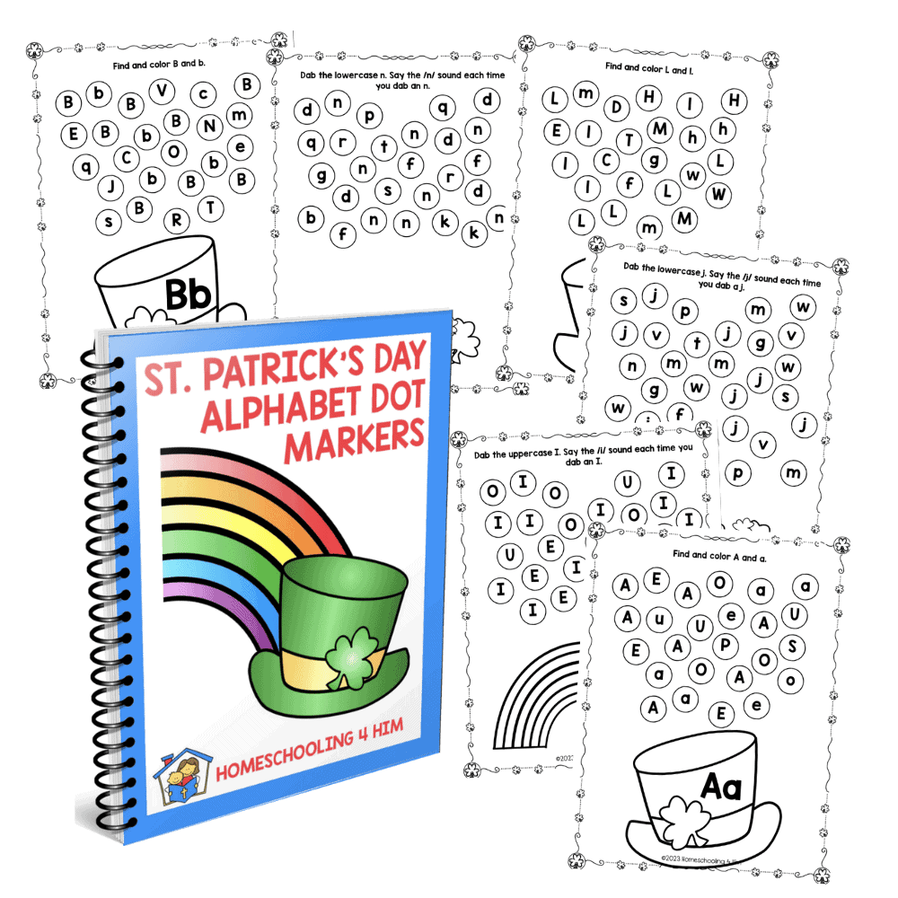 St. Patrick's Day Alphabet Dot Markers