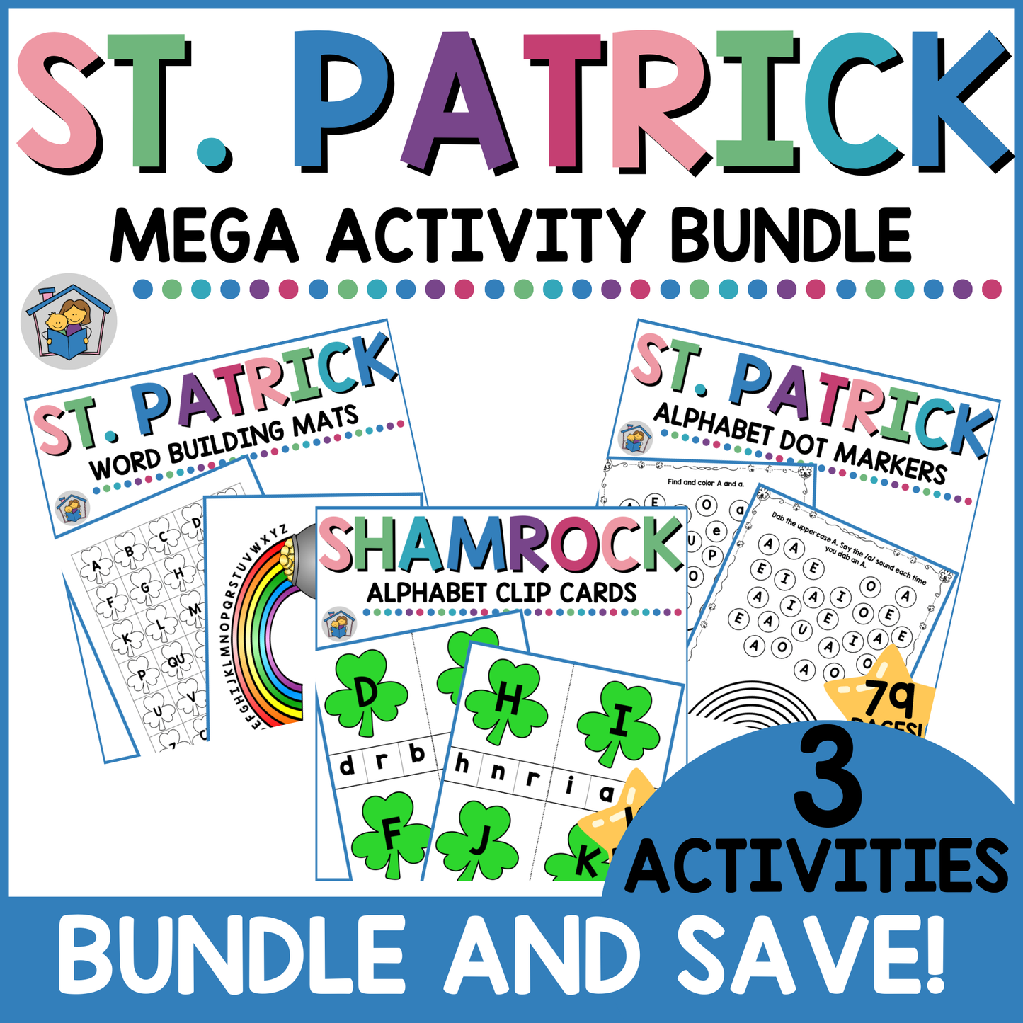 St. Patrick's Day Early Reading Activity Kit