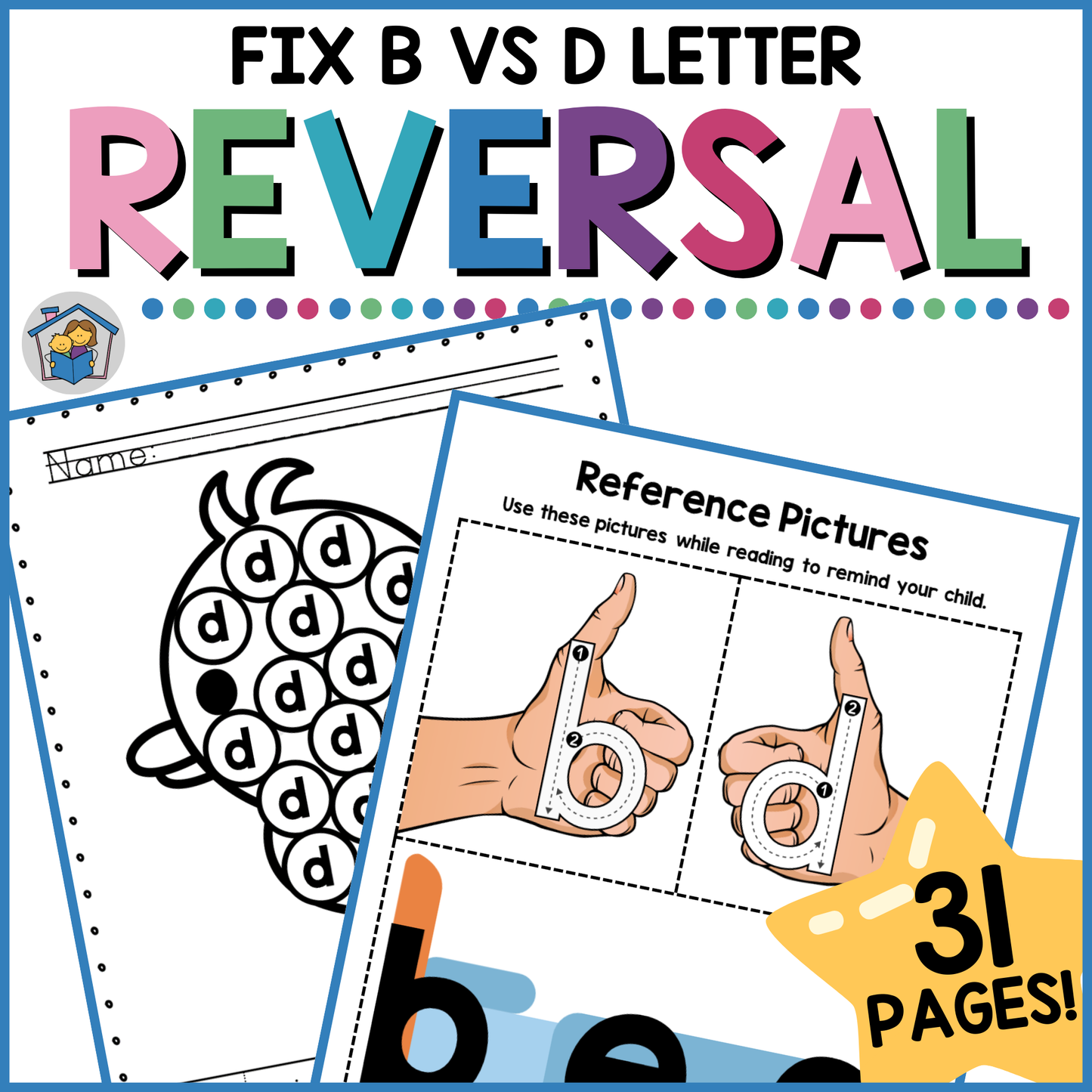 Letter Reversal Remedy (b and d)
