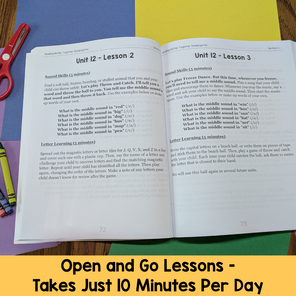 Reading Better Together Kindergarten Bundle - 32 Week Complete Curriculum + Side by Side Stories Anthlogy + Free Gifts